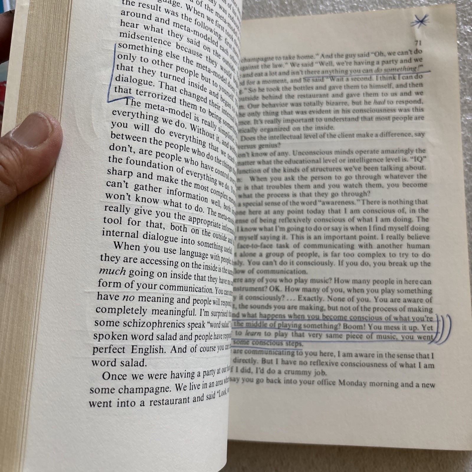 Frogs into Princes: Neuro Linguistic Programming (lots of underlining)