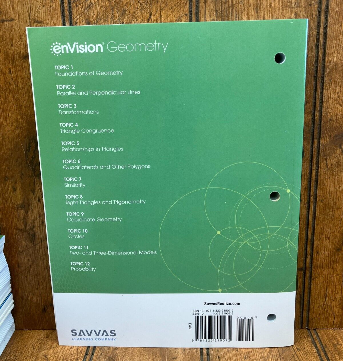 Set of 9 – enVision Geometry – Student Companion Vol. 1 – Softcover Savvas New