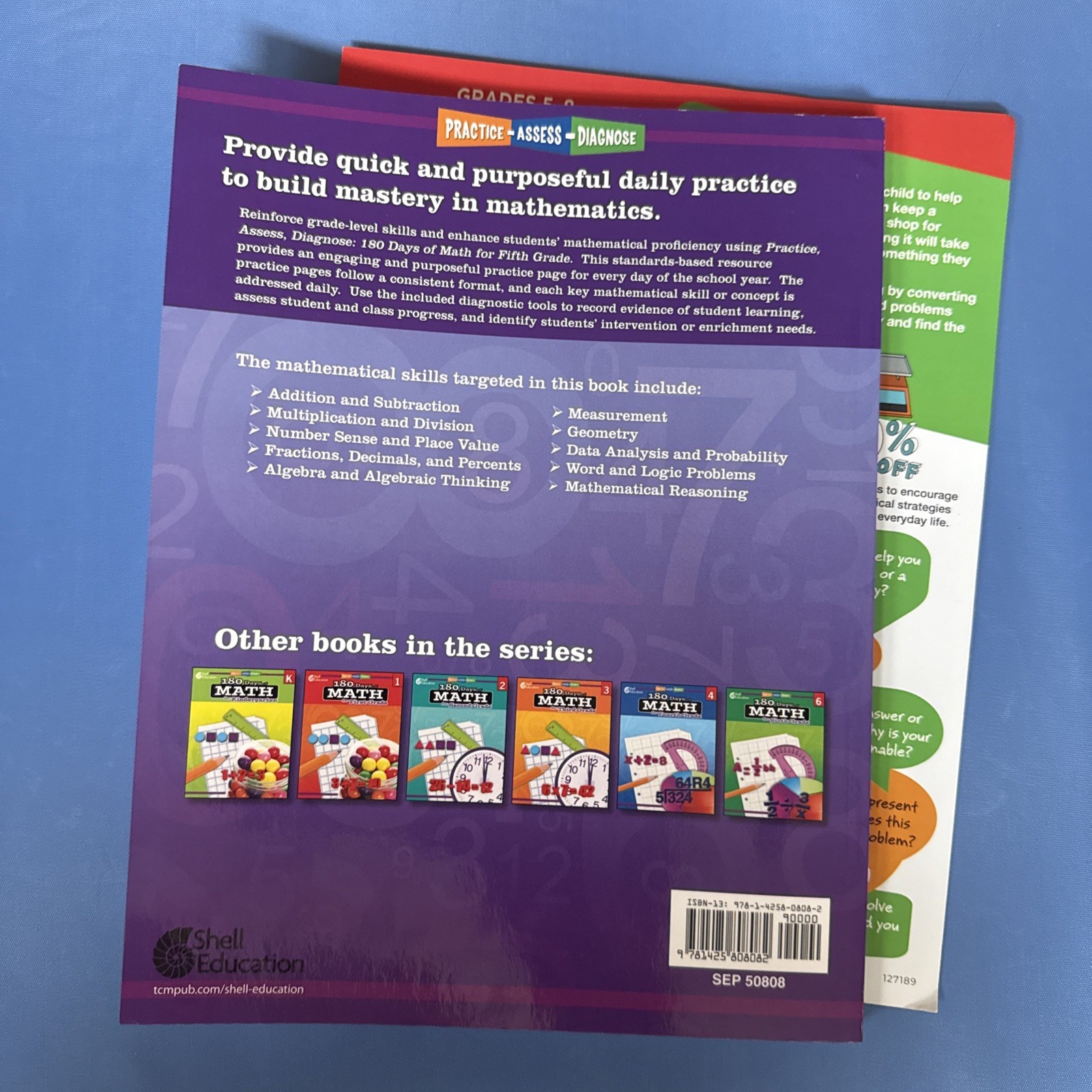 180 Days: Math for Fifth Grade – Shell Education Grade 5 Math
