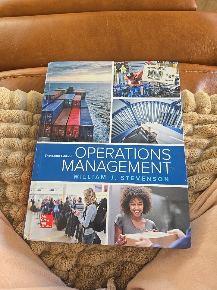 Operations Management by William J. Stevenson (2017, Hardcover)