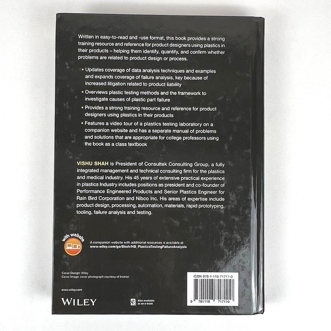 Handbook of Plastics Testing and Failure Analysis Vishu Shah 4th Ed Wiley VG|HC