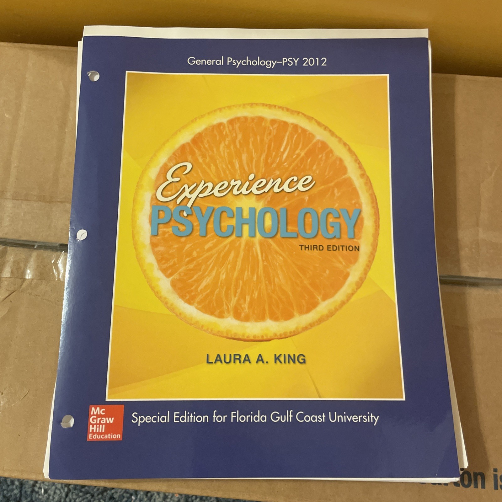 Experience Psychology Third Edition Loose Leaf Laura A. King new & sealed