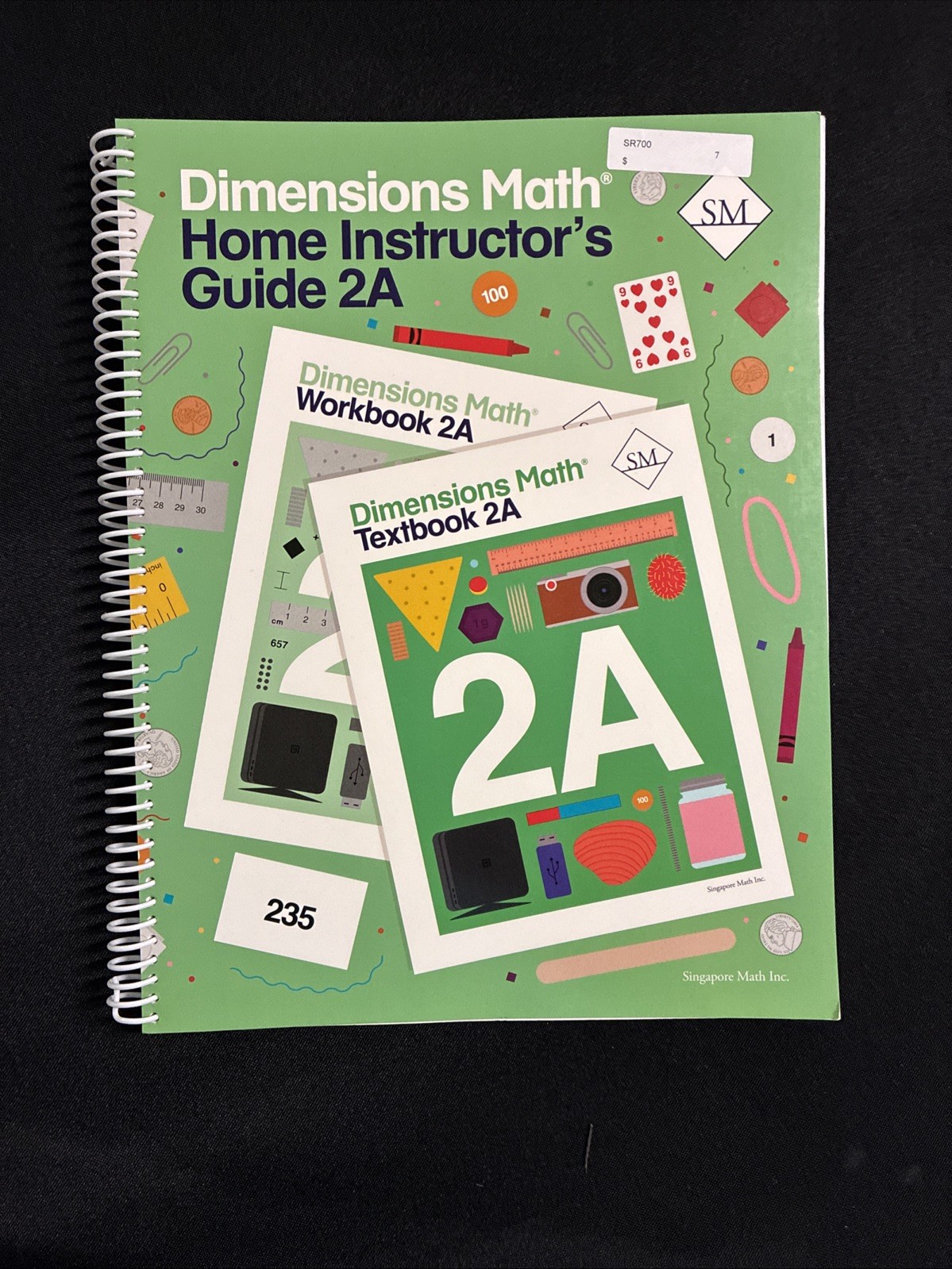 Singapore Dimensions Math 2A SET – Textbook, Printouts, & Home Instructor Guide