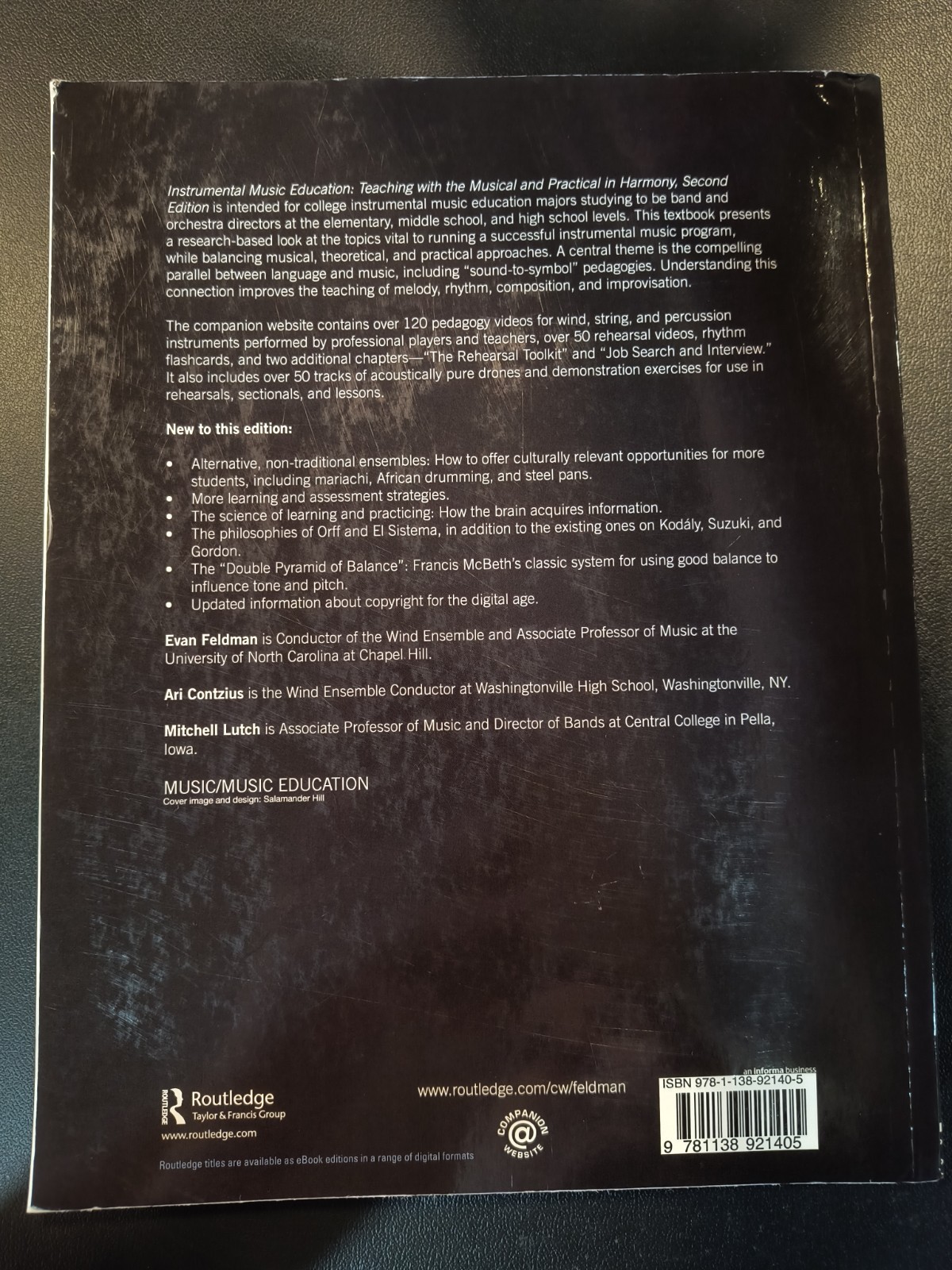 Instrumental Music Education 2nd Ed Feldman Contzius Paperback 2016