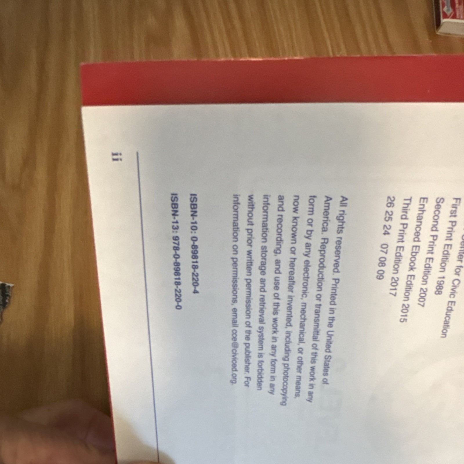 We The People Third Edition by Center for Civic Education, Government, History