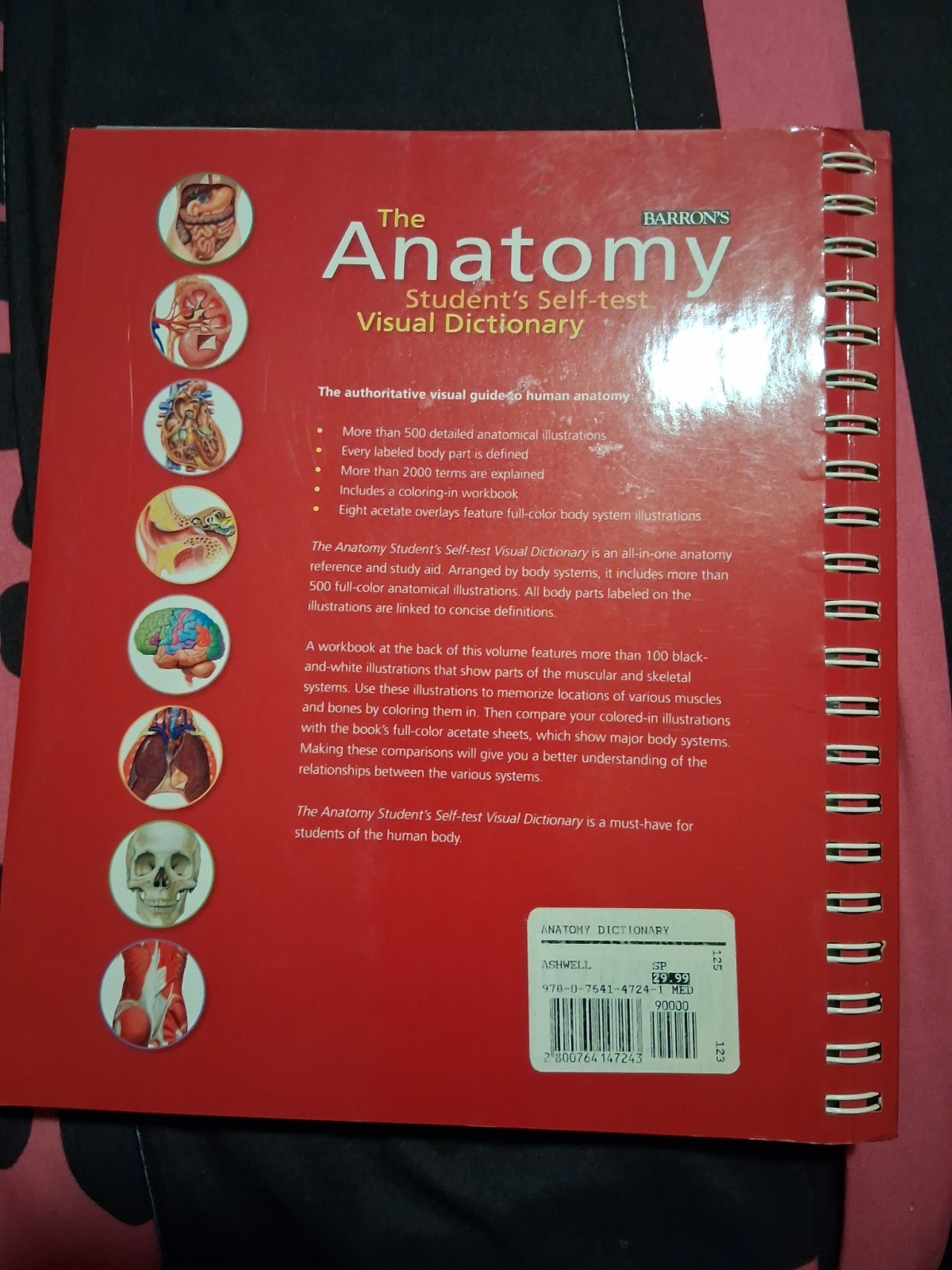 Anatomy Students Self-Test Visual Dictionary