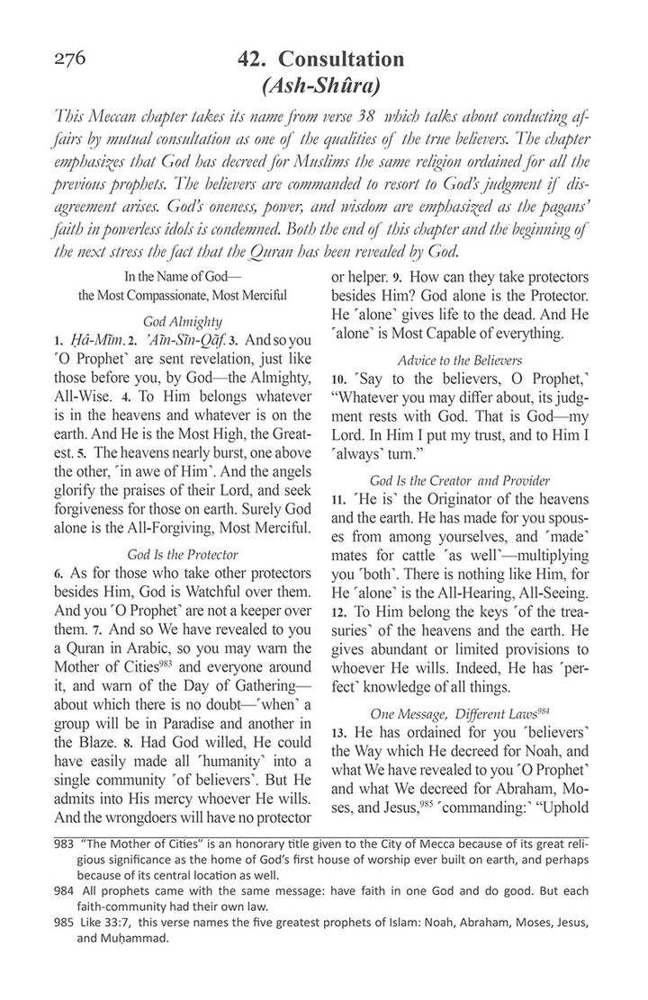 The Clear Quran with Thematic English Translation- Paperback (3.7″ x 5.7″)