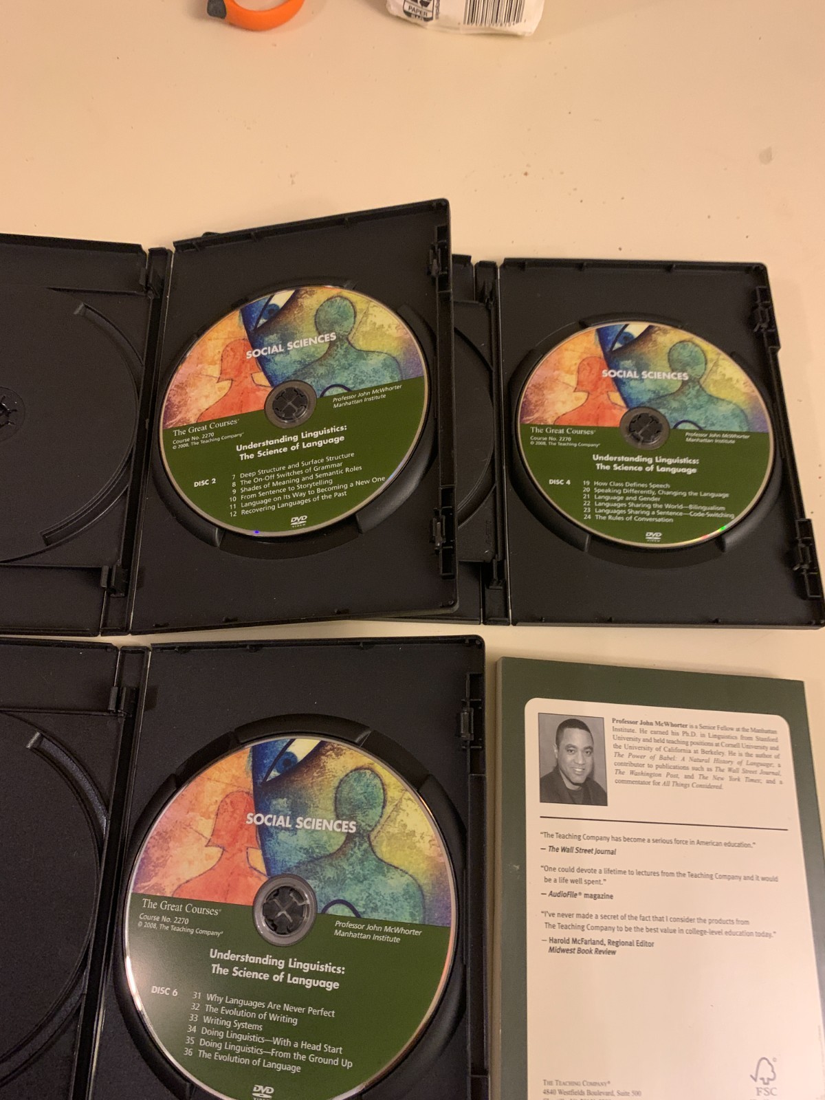 The Great Courses Understanding Linguistics: Science of Language John McWhorter