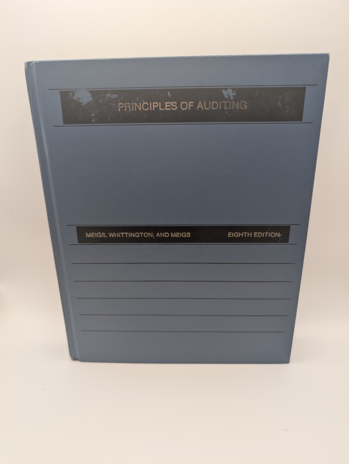 Principles of Auditing by Meigs, Whittington & Meigs 8th Ed (1985) HC Vtg Book