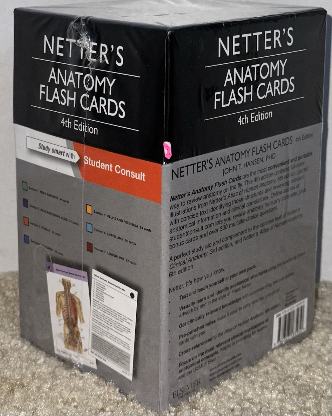 Netter Basic Science Ser Netter’s Anatomy Flash Cards With Online Student Sealed