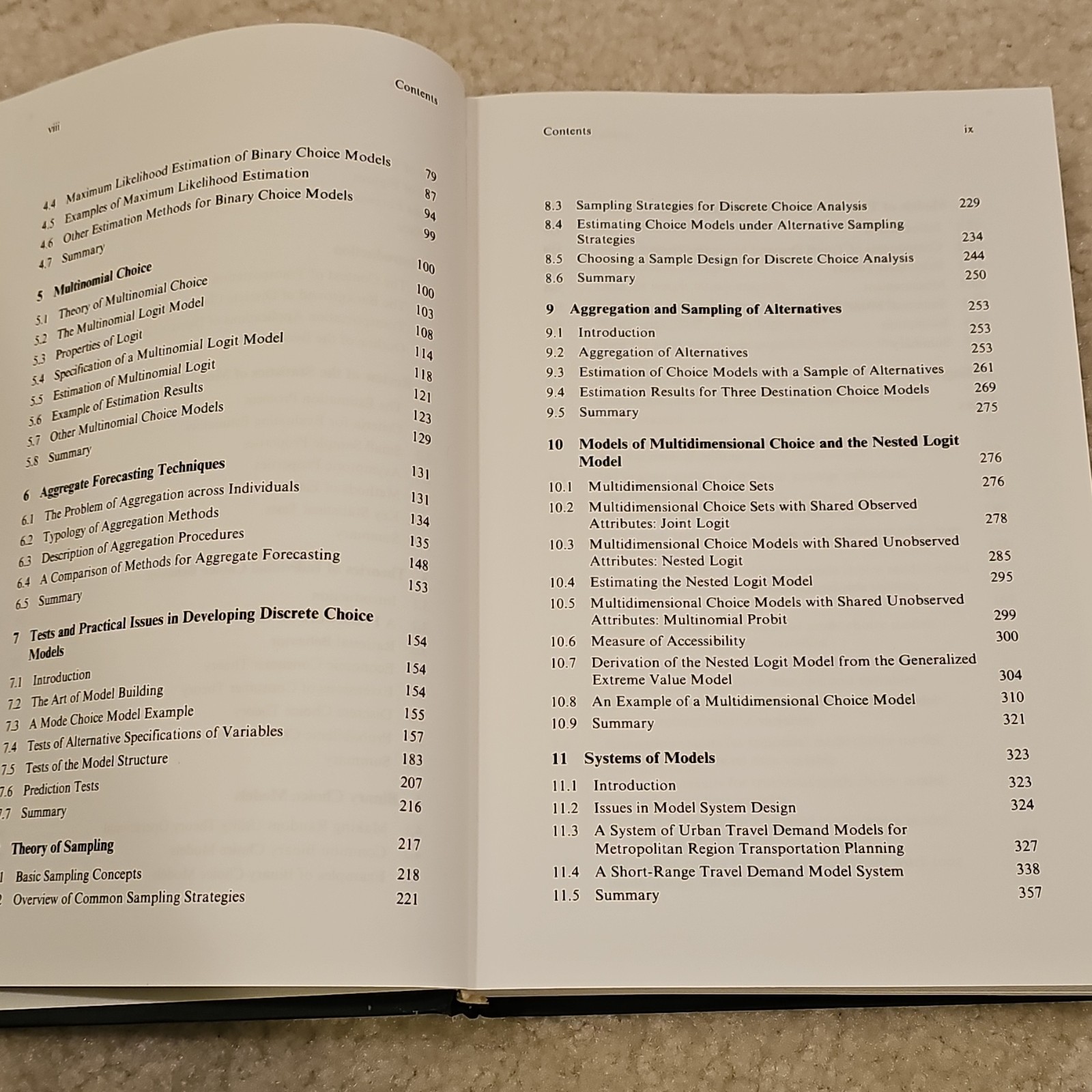 Discrete Choice Analysis Travel Demand Hardcover Ben-Akiva Lerman MIT Press