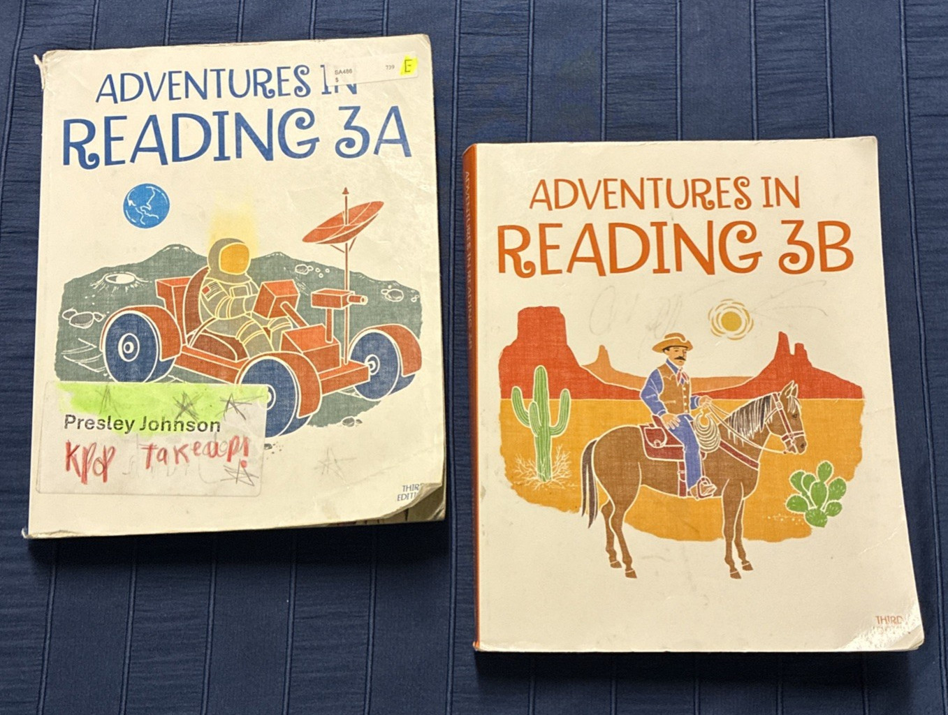 BJU Adventures in Reading 3A and 3B – Grade 3 Texts Third Editions, Two Books