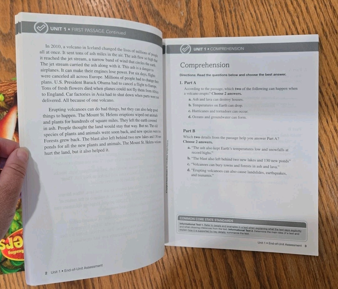 ReadyGEN Assessment Student Book Grade 4 PEARSON Homeschool/Classroom Excellent