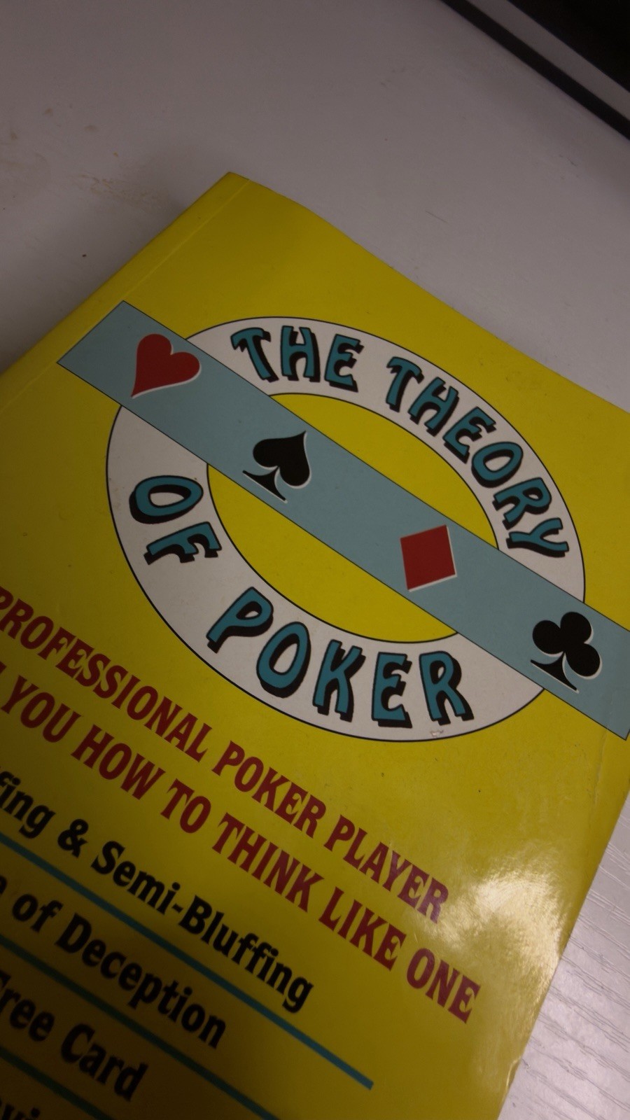 Theory of Poker : Self-Help Book Poker Skills Texas Hold’em David Sklansky