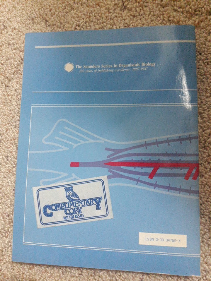 Vertebrate Dissection, Walker, 7th Edition, 1986 Trade Paperback Good