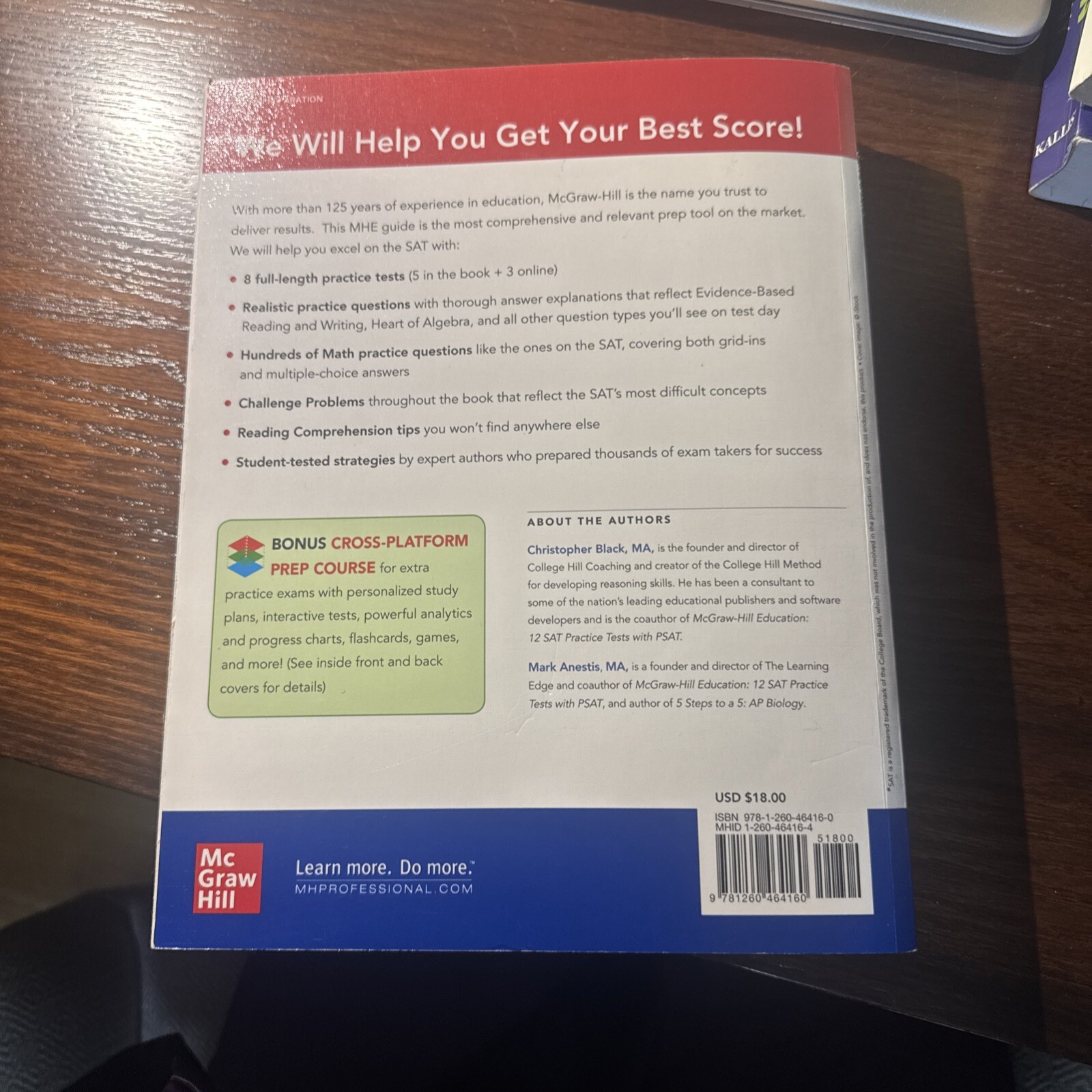 McGraw Hill SAT Practice by McGraw Hill (2021 Trade Paperback)
