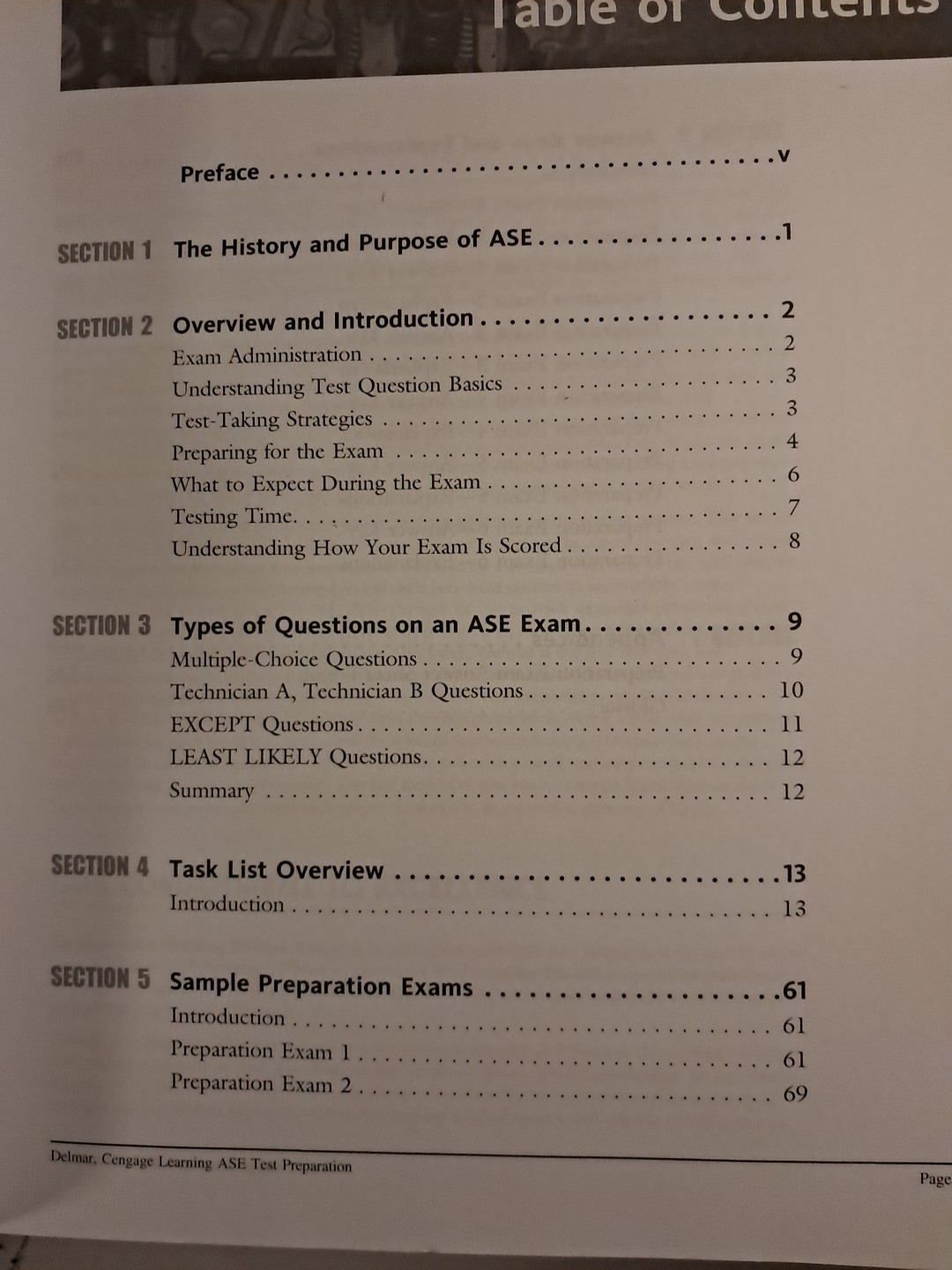 ASE TEST PREPARATION – T1 GASOLINE ENGINES (ASE TEST By Cengage Learning Delmar