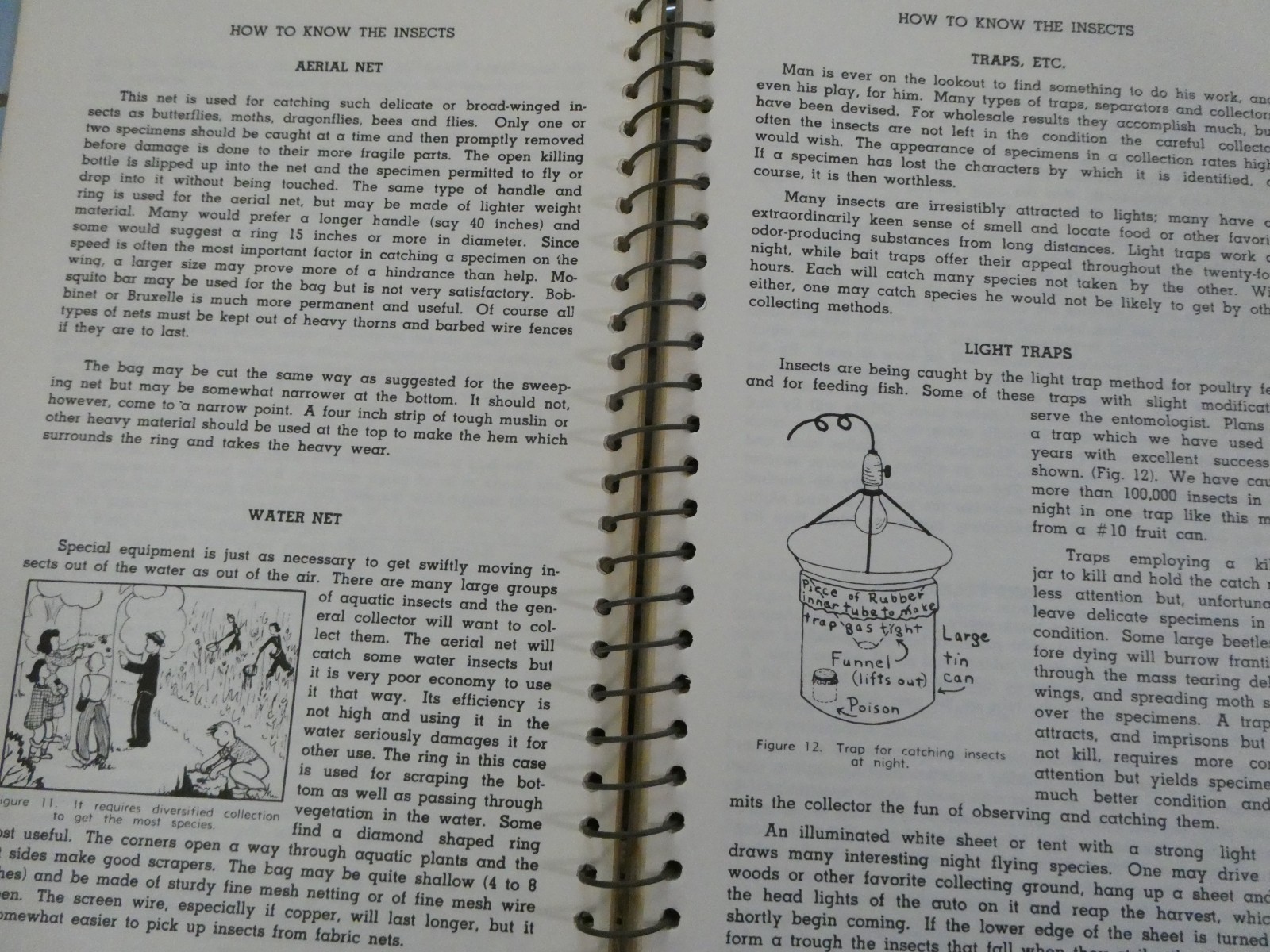 HOW TO KNOW THE INSECTS PUB 1947 SPIRAL BOUND HARD PAPER COVER 205 PAGES