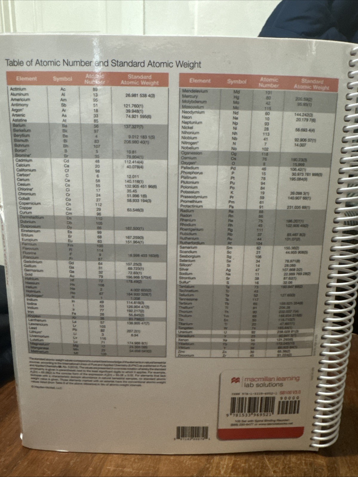Student Lab Notebook: Chemistry – 100 Duplicate Sets by Hayden-McNeil (2024,…