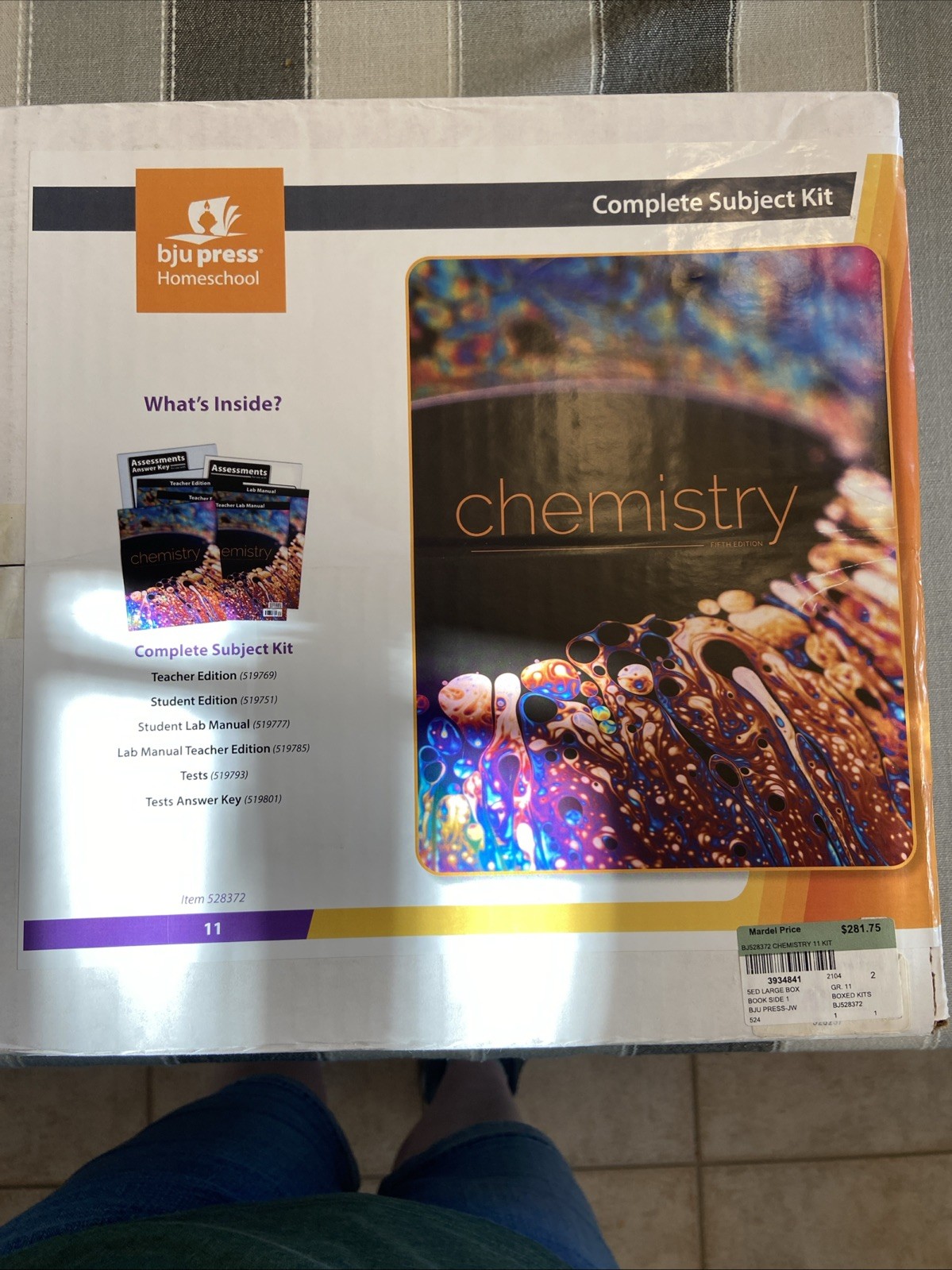 NEW BJU Press 11th grade 11 CHEMISTRY Complete Subject Kit 5thEd CURRENT Box Set