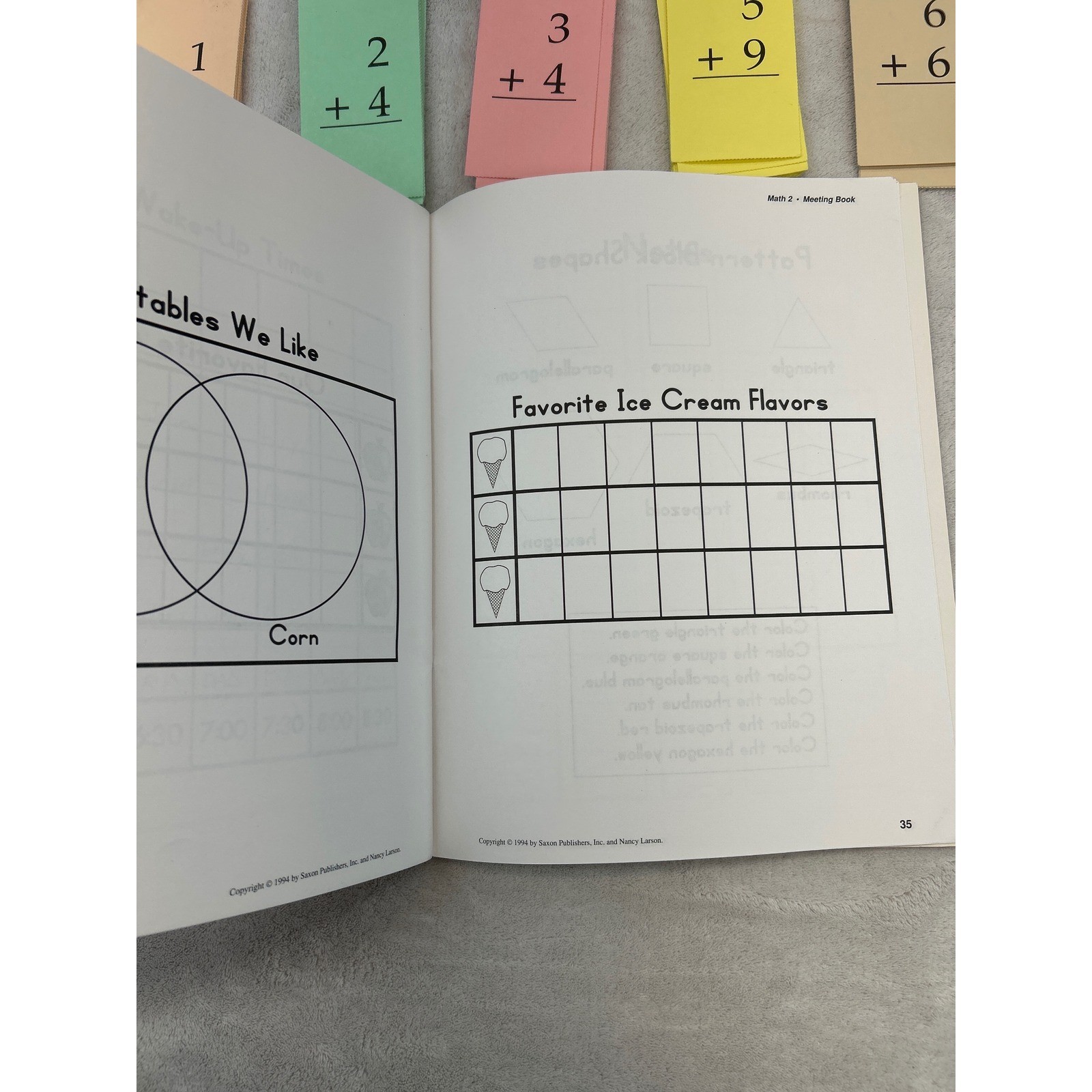 Saxon Math 2 Homeschool Kit Teacher Student Books Flashcards Incomplete