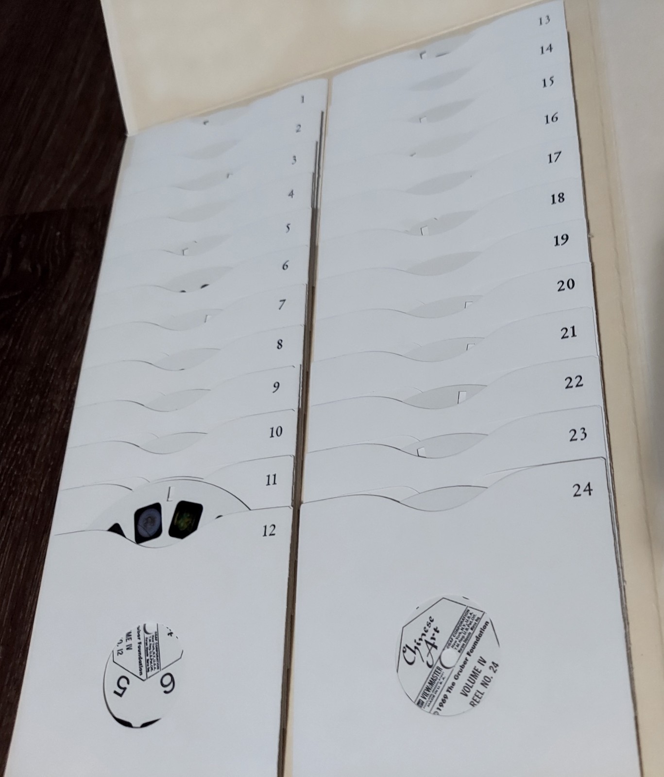 Chinese Art 4 Volume Book Set 180 Reels View-Master Harry M Garner