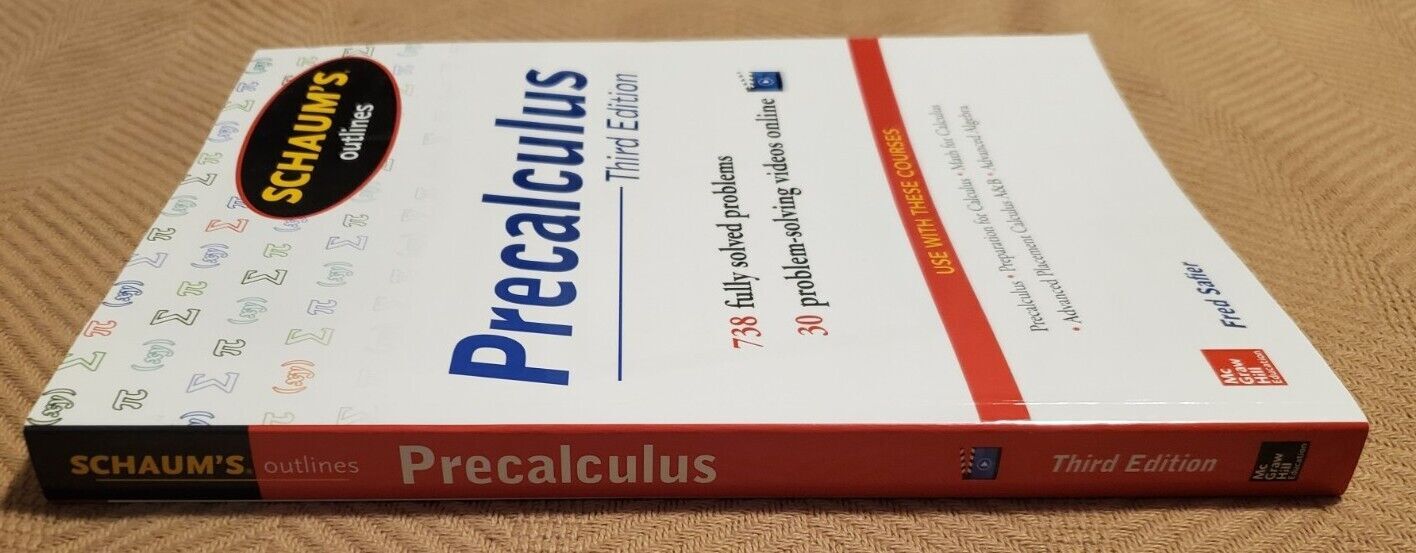 Schaum’s Outline Ser.: Schaum’s Outline of PreCalculus, 2nd Ed by Fred Safier…