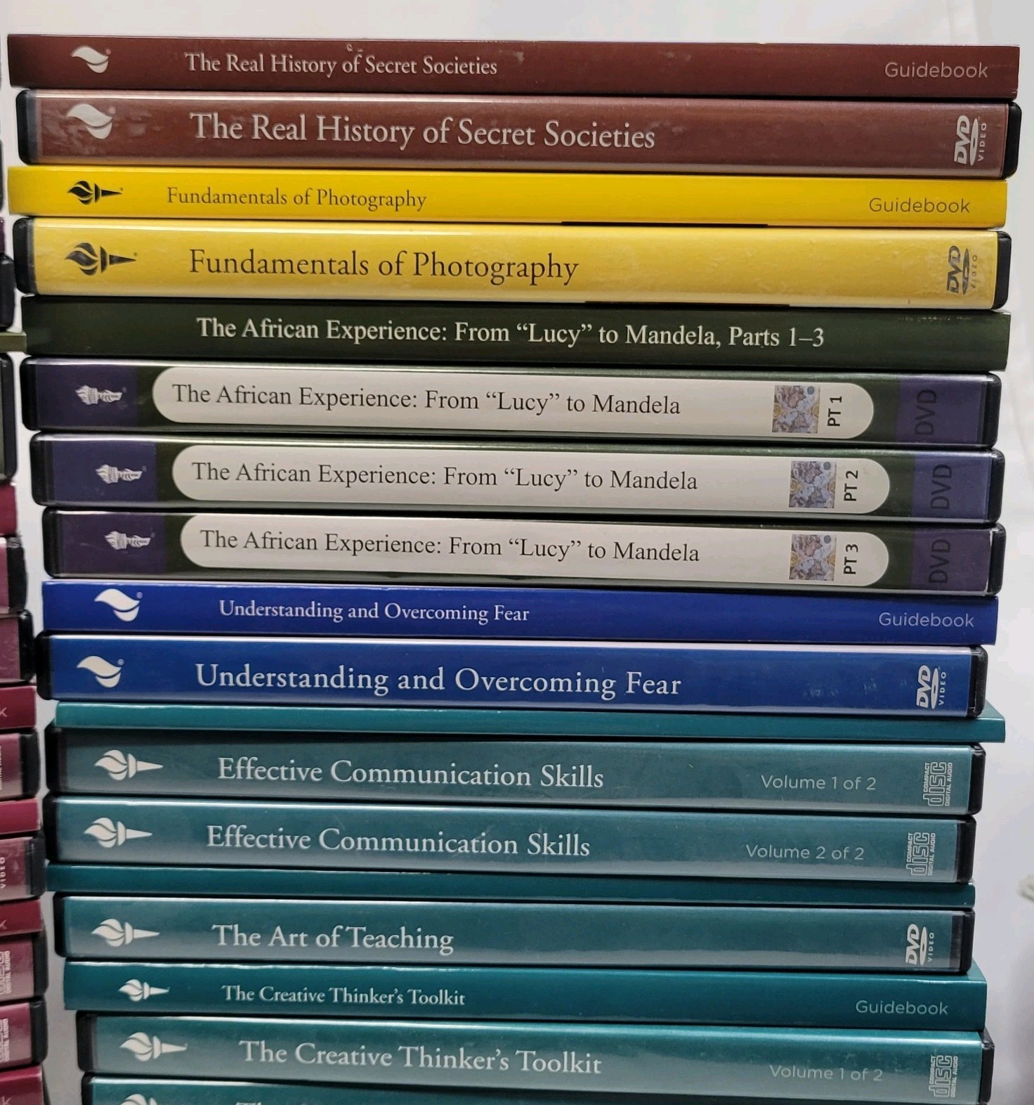 The Great Courses Lot of 35 Different Complete Courses CDs DVDs With Guidebooks
