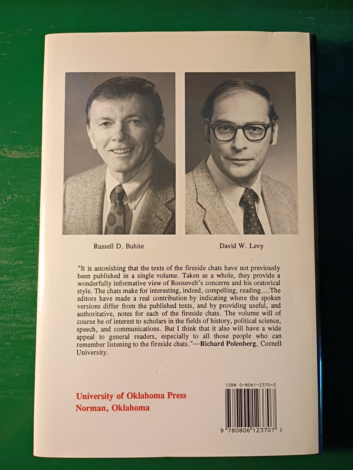 FDR’S FIRESIDE CHATS By Russell D. Buhite & David W. Levy 1992