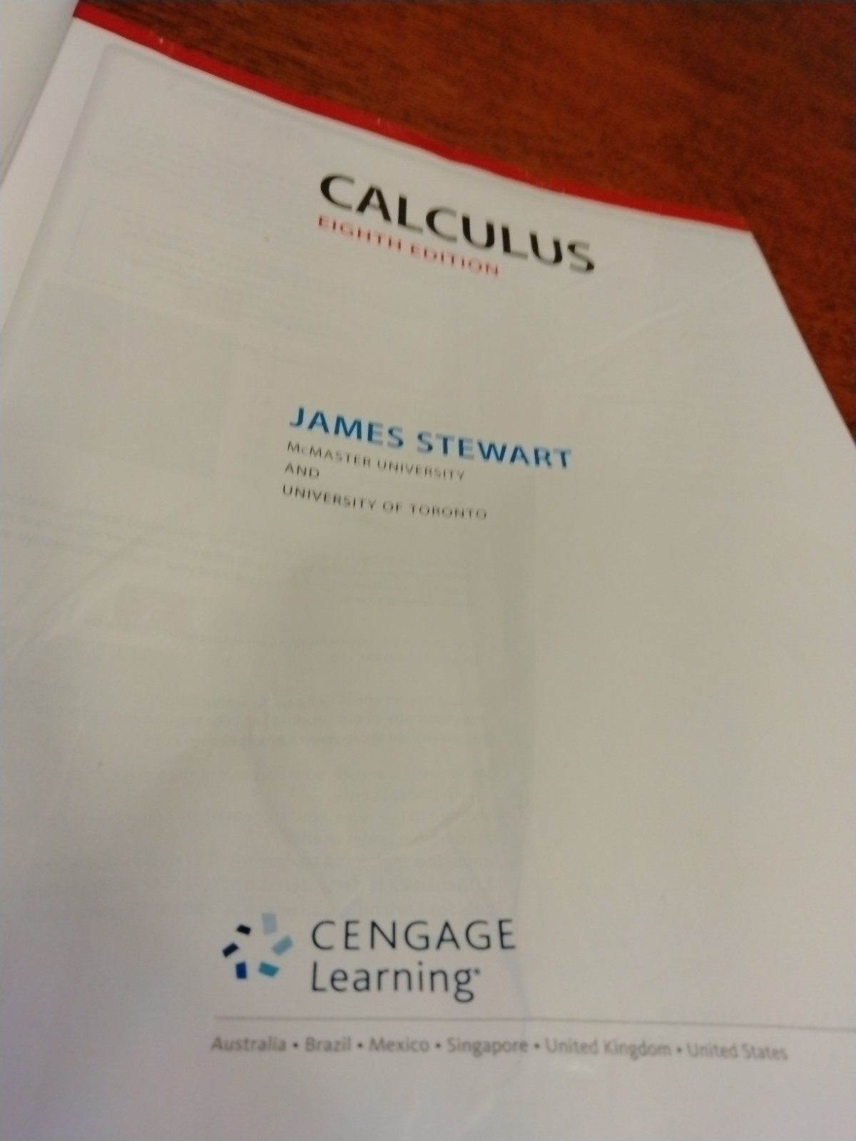 James Stewart Calculus 8th Edition Hardcover Textbook Math STEM Used