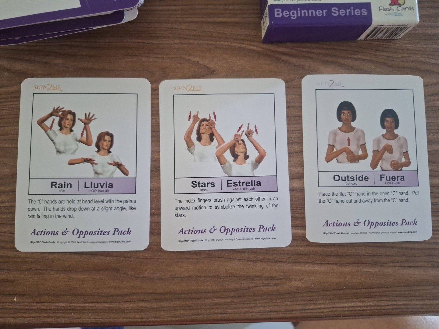 ASL Flash Cards – Actions & Opposites Pack Beginner Series by Sign2Me – 27 Cards