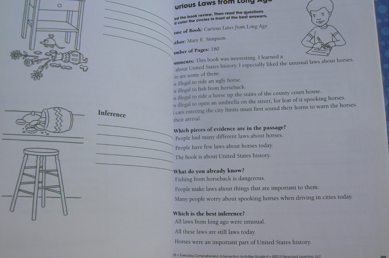 Everyday Comprehension Intervention Activities gr.4 Newmark Learning 5-day units