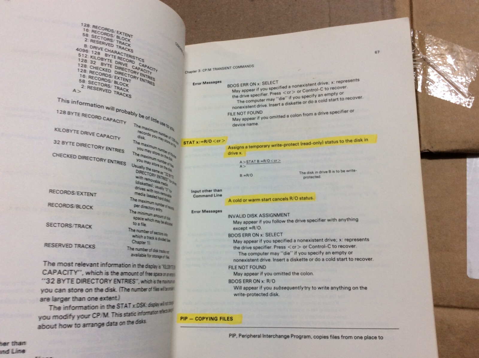 Vintage Osborne CP/M User Guide by Thom Hogan 1981