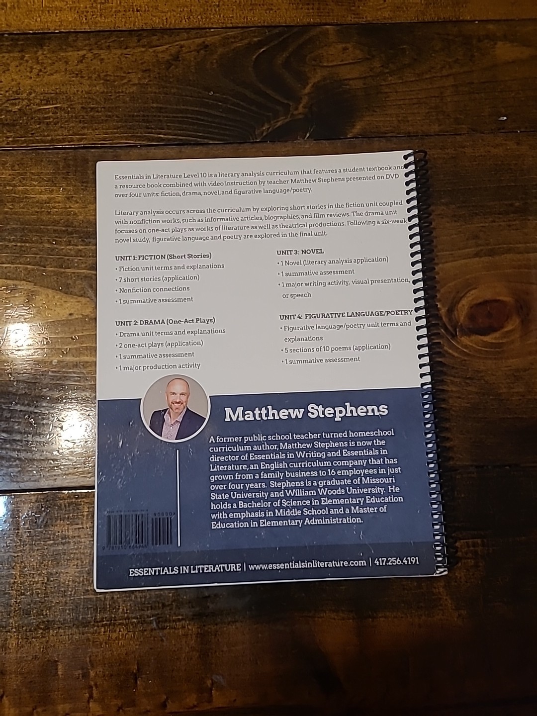Essentials in Literature Level 10 Digital Textbook by Matthew Stephens