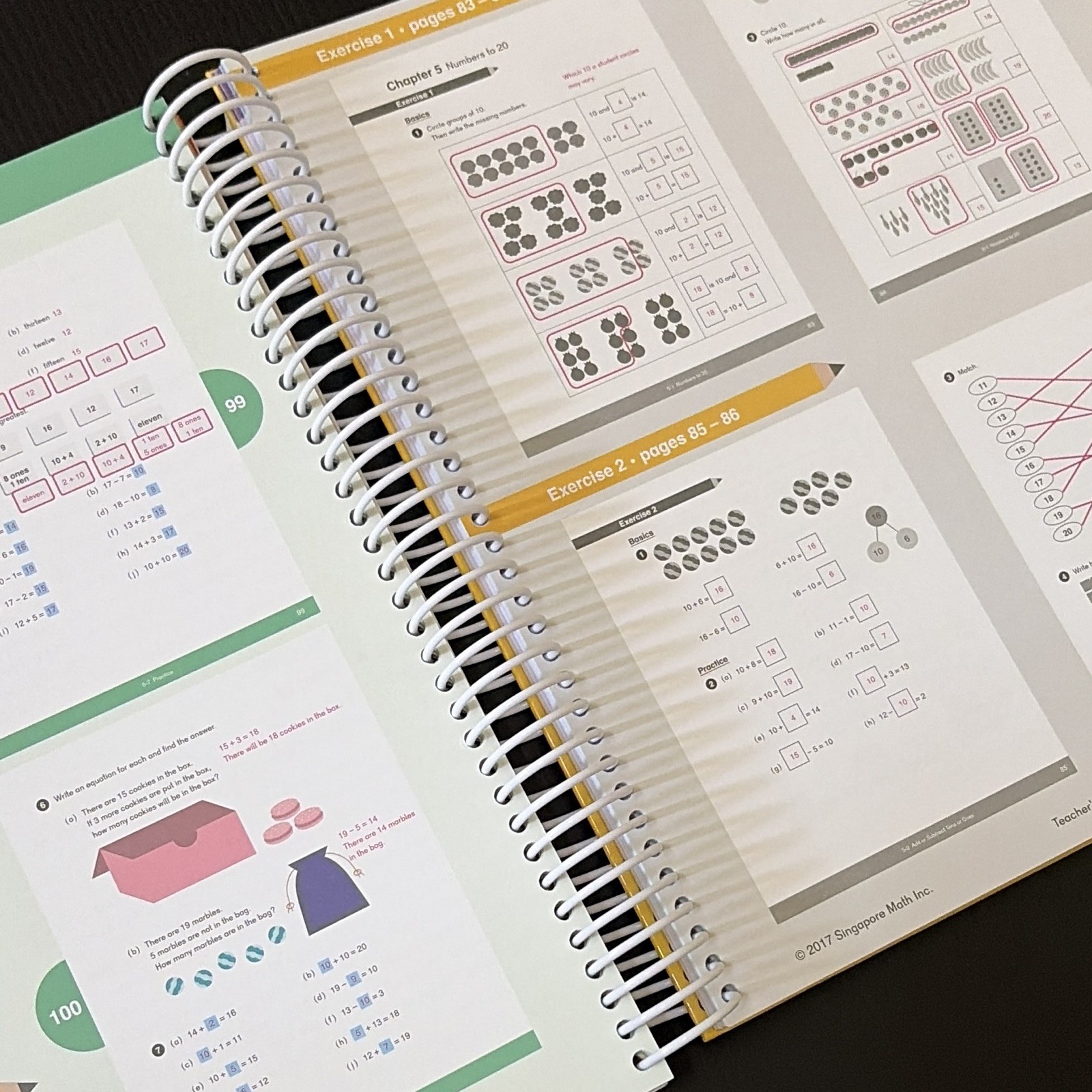 Singapore Math Dimensions Math 1A Teacher’s Guide Spiral Illustrated 2017