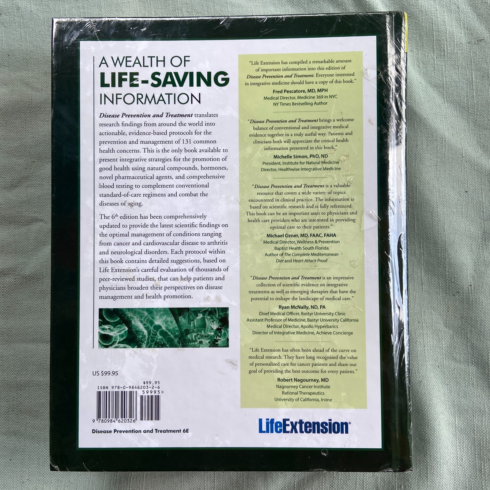 Disease Prevention and Treatment 6th Edition Life Extension HC New Sealed Book
