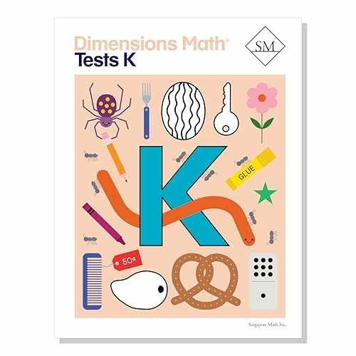 Dimensions Math Tests K | – Paperback, by Singapore Math Inc. – Very Good o