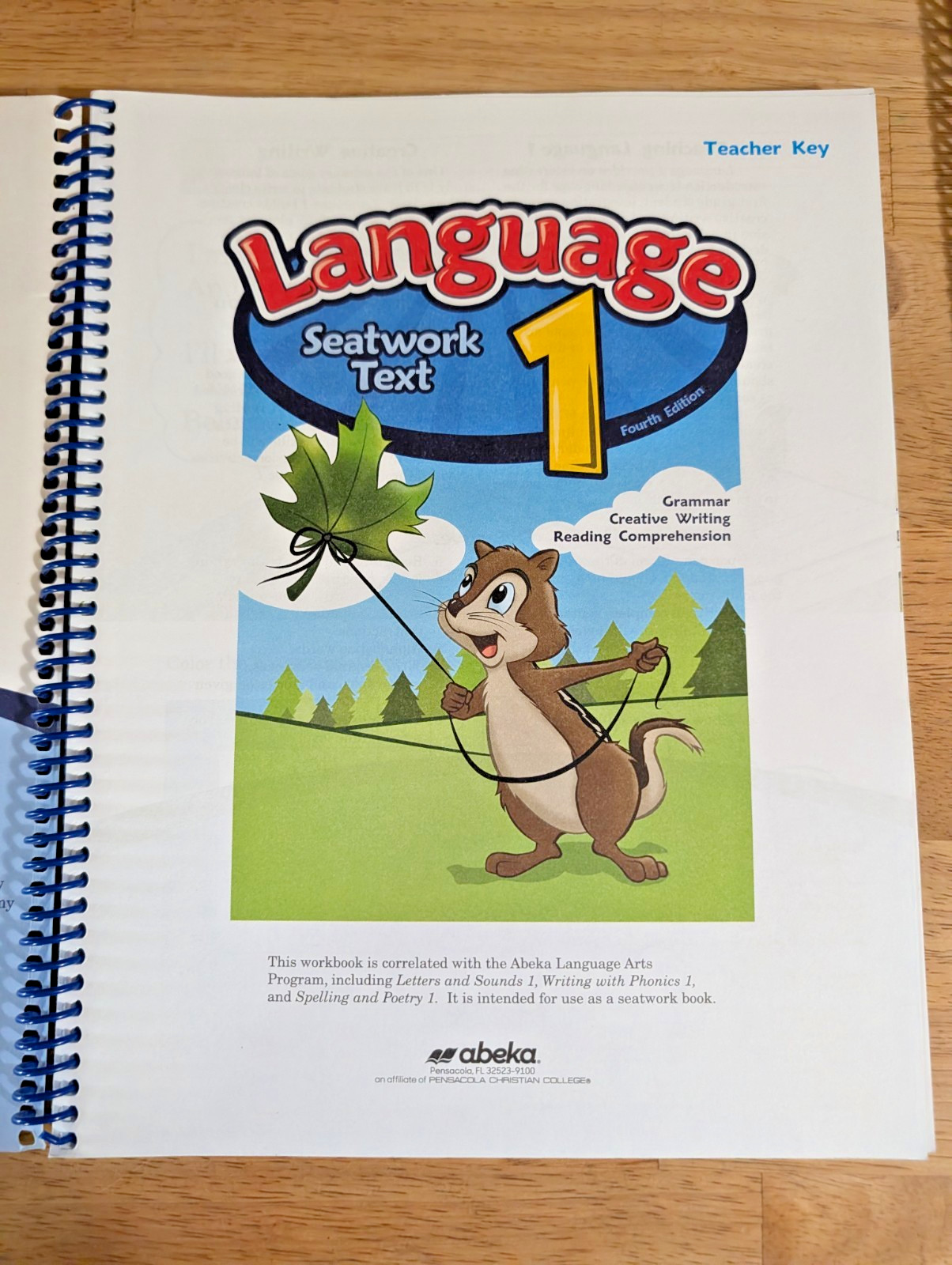 Abeka Language 1, Letters and Sounds 1 Teacher Key Books A Beka