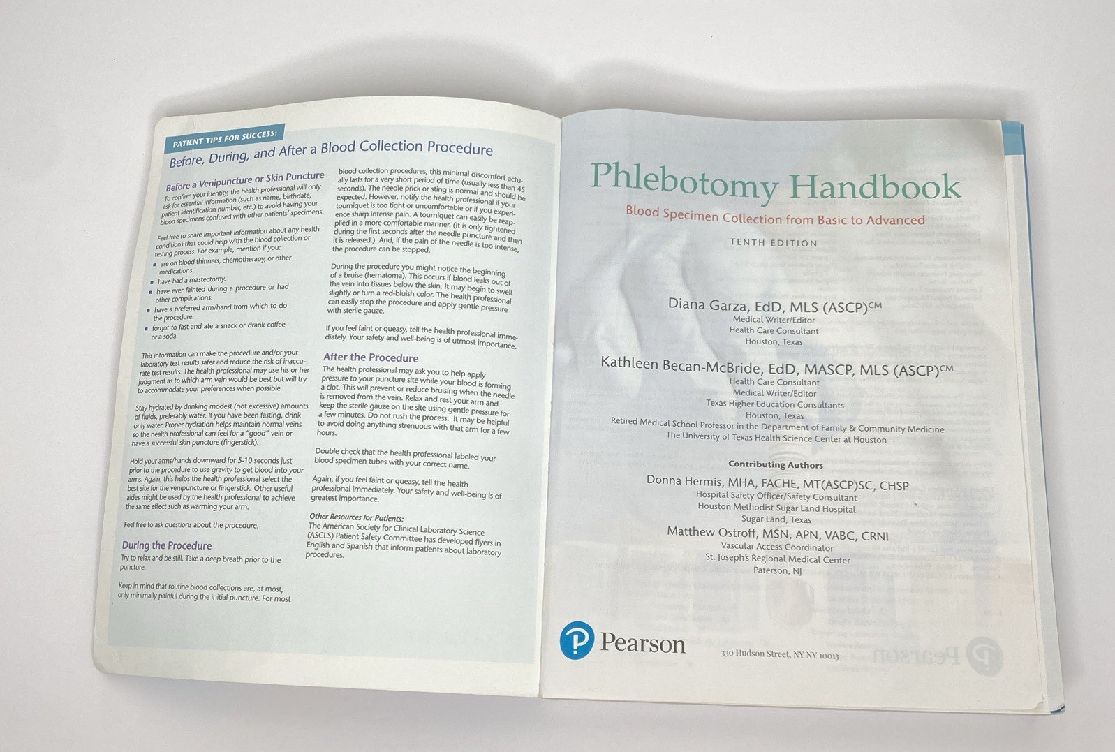 Phlebotomy Handbook Blood Specimen Collection 10th Edition VG