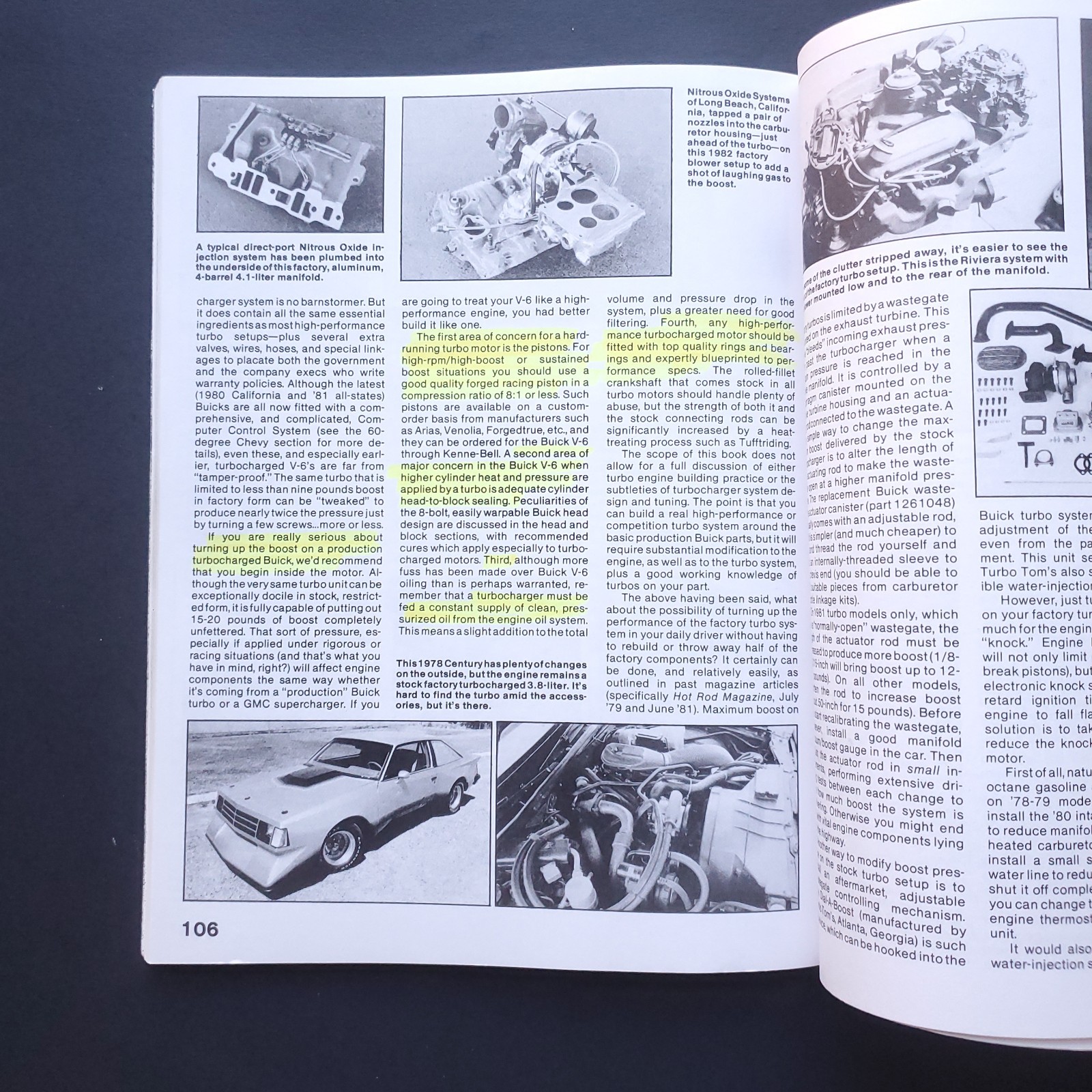 V-6 Performance Buick Ford & Chevy Building Engines PB Book Pat Ganahl 1988