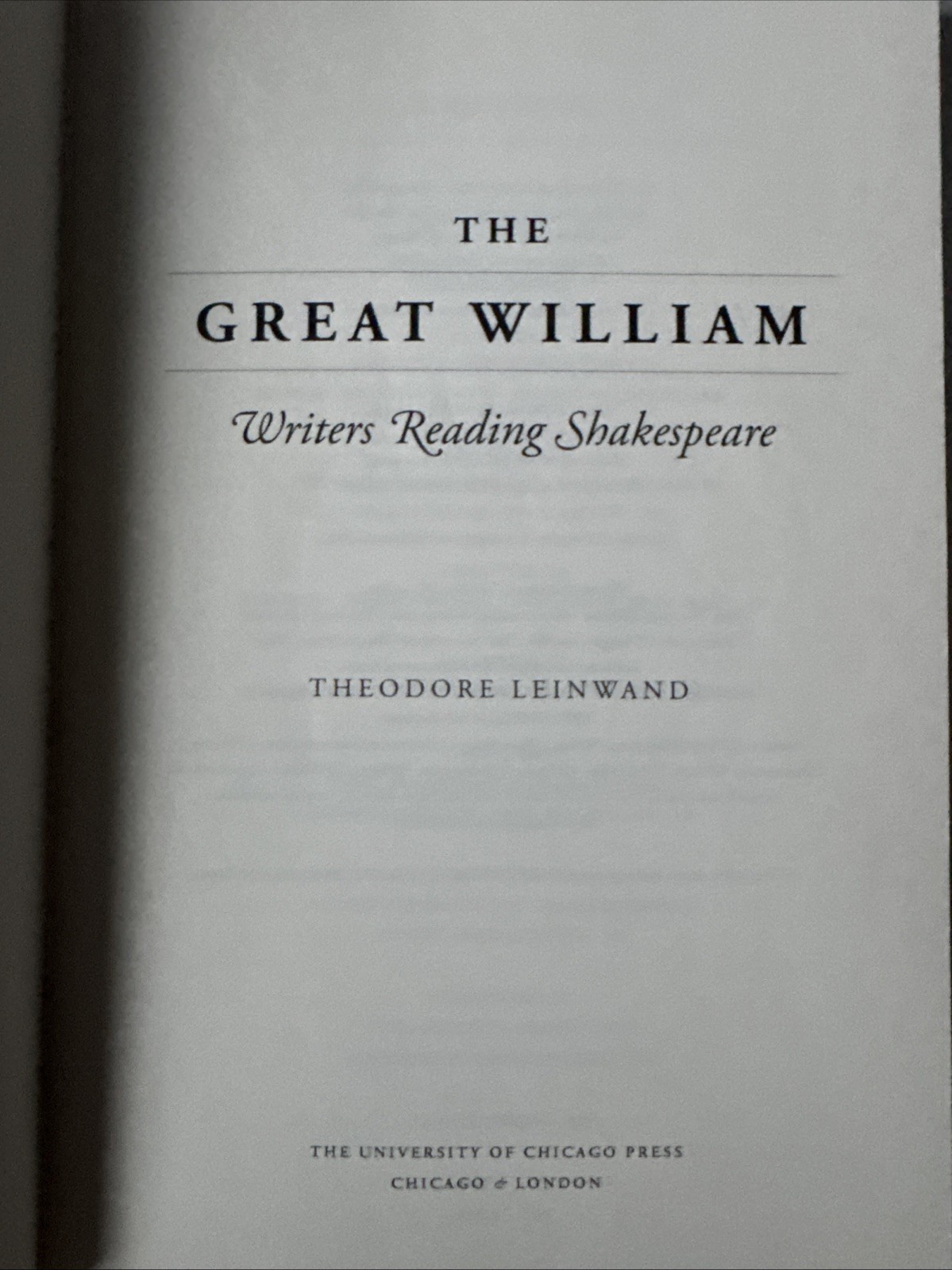Great William Writers Readin – VERY GOOD