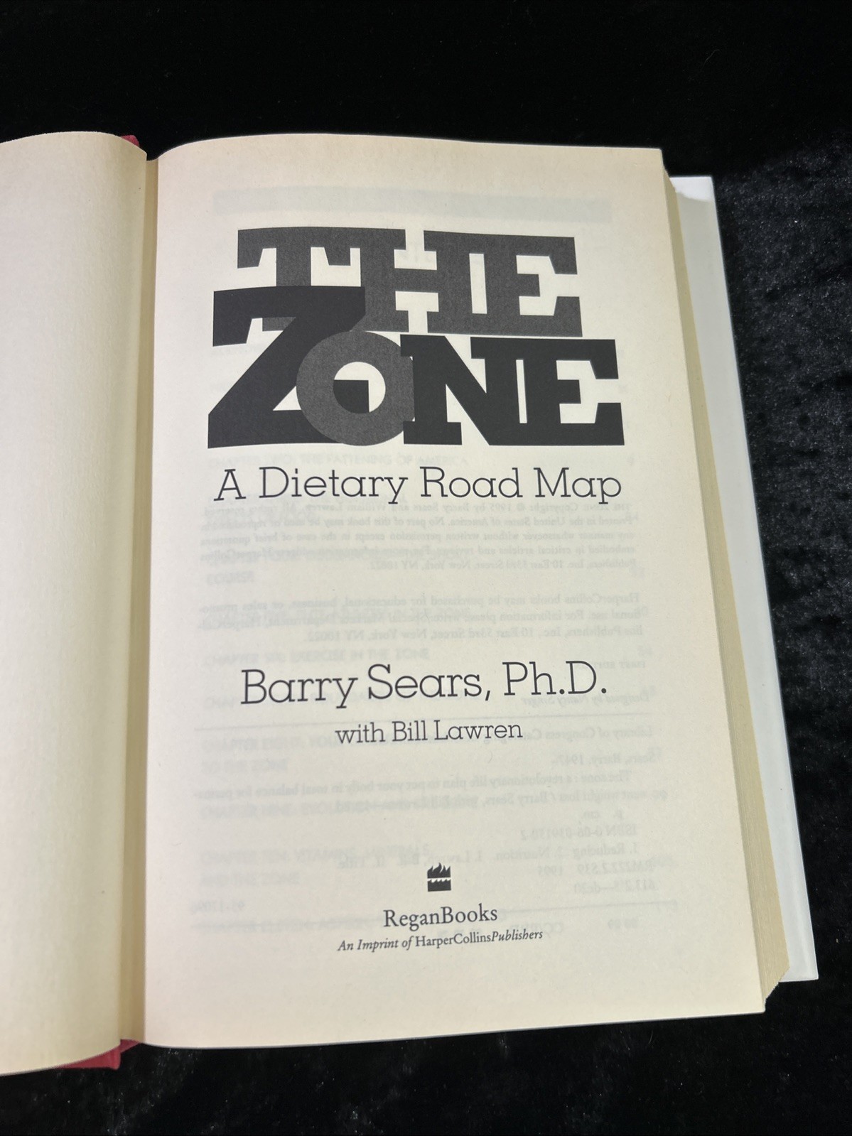 Enter The Zone – Barry Sears (1995, Hardcover, d/j, 1st edition)