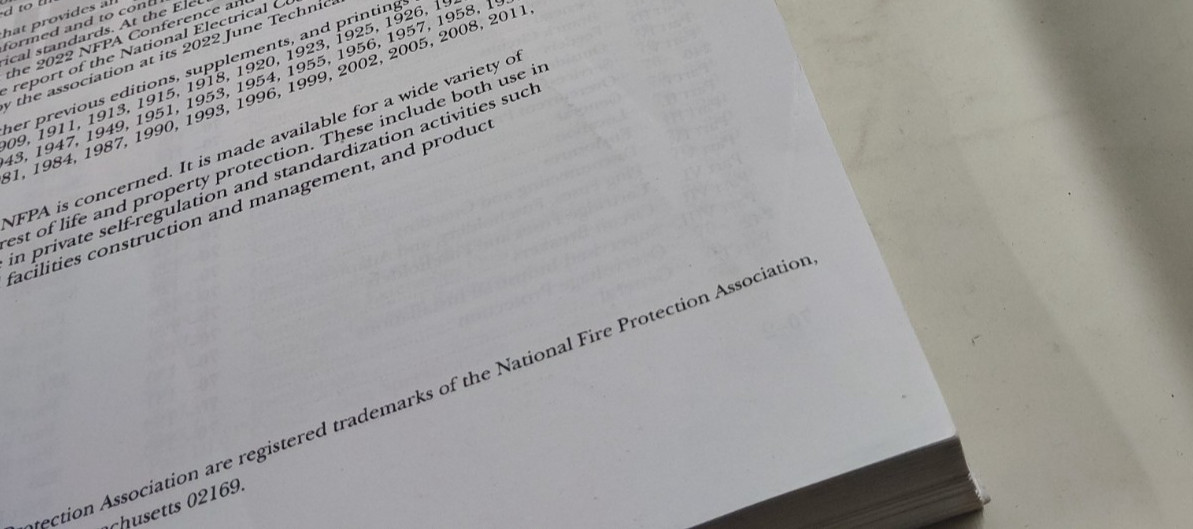 NFPA 70 National Electrical Code 2023 Authentic PB 1st Print