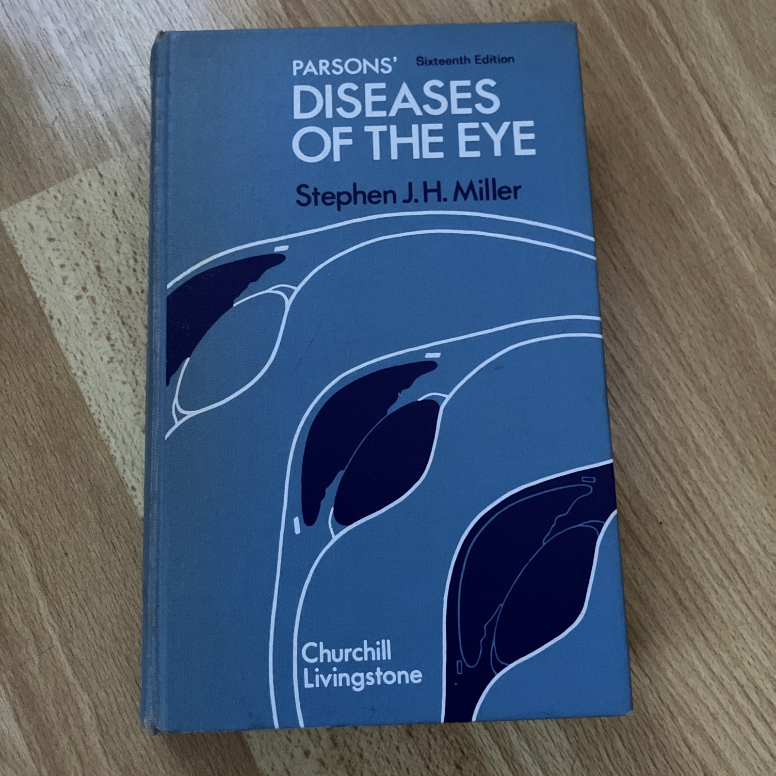 Parsons’ Diseases of the Eye vintage textbook hardback by S. Miller 1978 16th