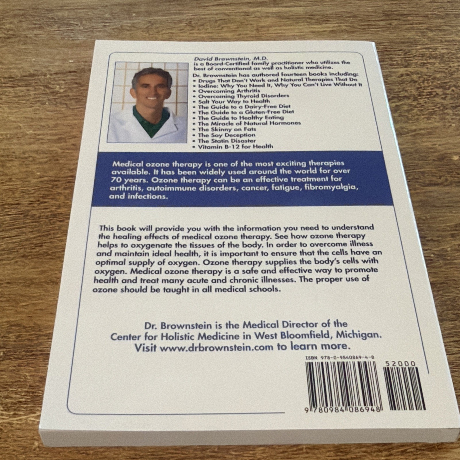 VGC!! Ozone: the Miracle Therapy by David Brownstein (2016, Trade Paperback)