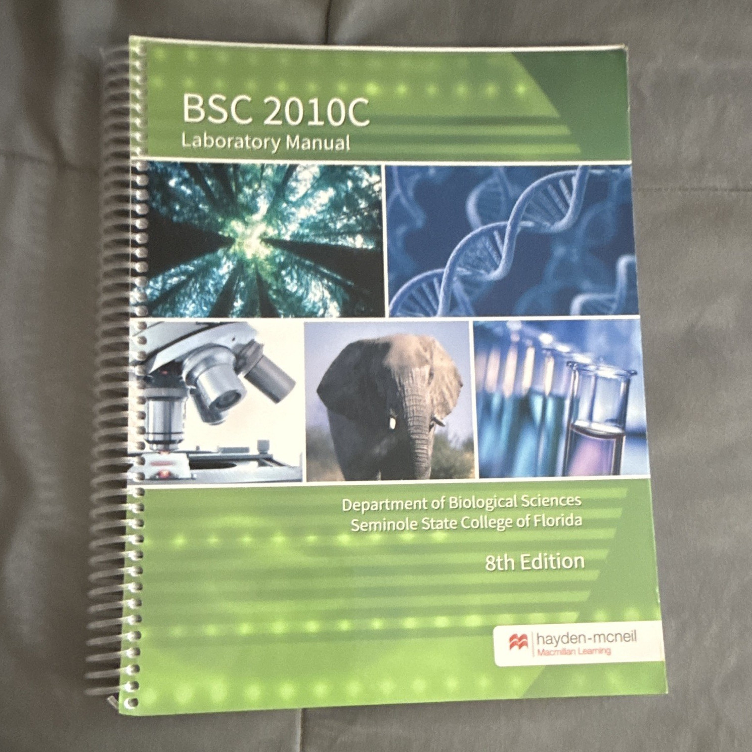 Hayden-McNeil BSC 2010C Laboratory Manual 8th Ed Spiral Bound Biology
