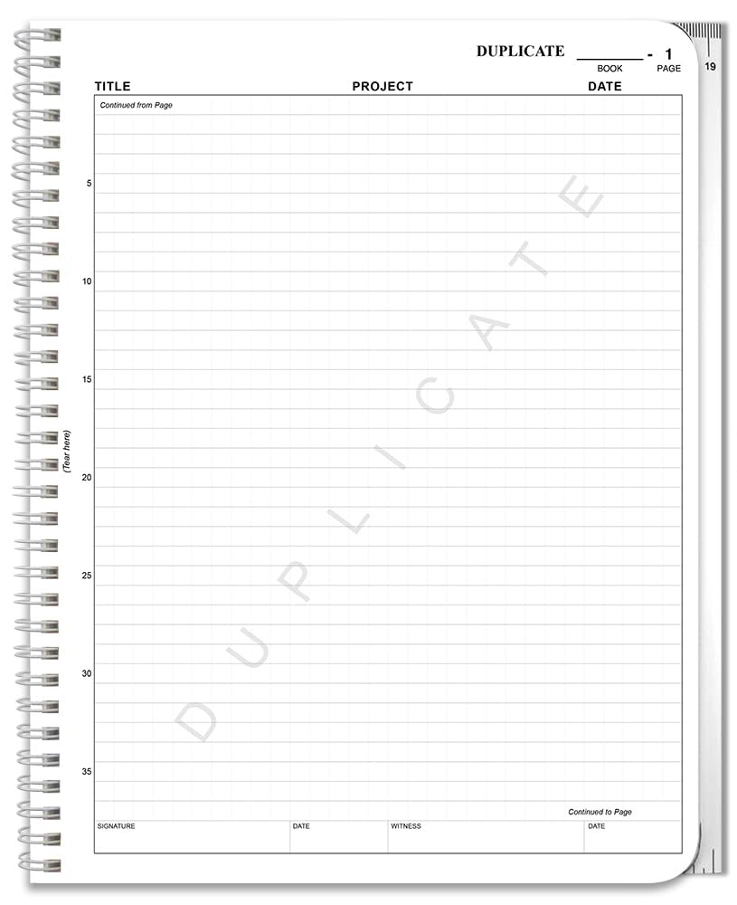 BookFactory Carbonless Lab Notebook/Laboratory Duplicator Book