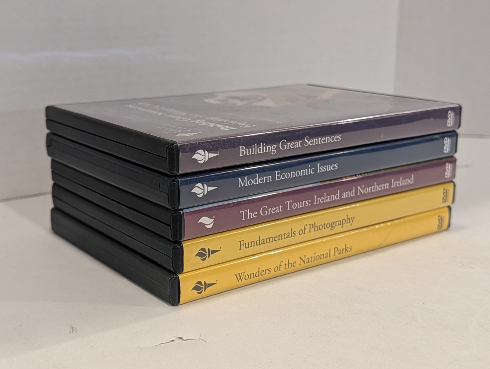 5 Lot Of Great Courses DVDs | Writing, Photography, Travel, Economics, English