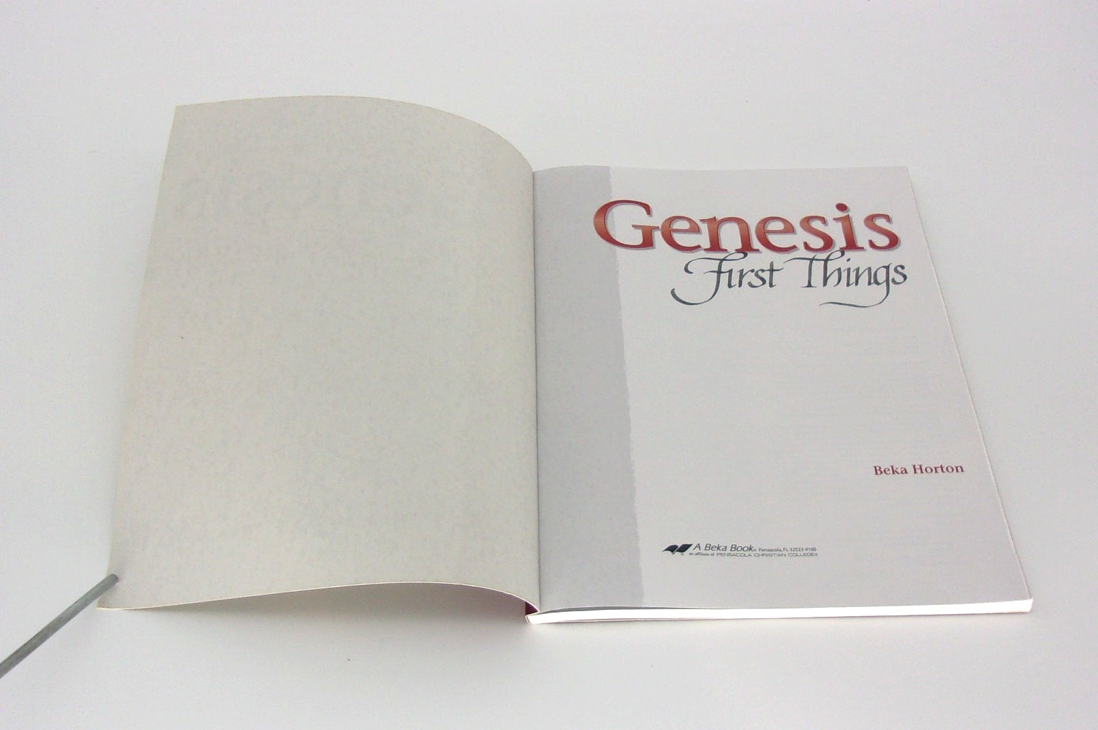 A Beka Book Genesis First Things By Beka Horton