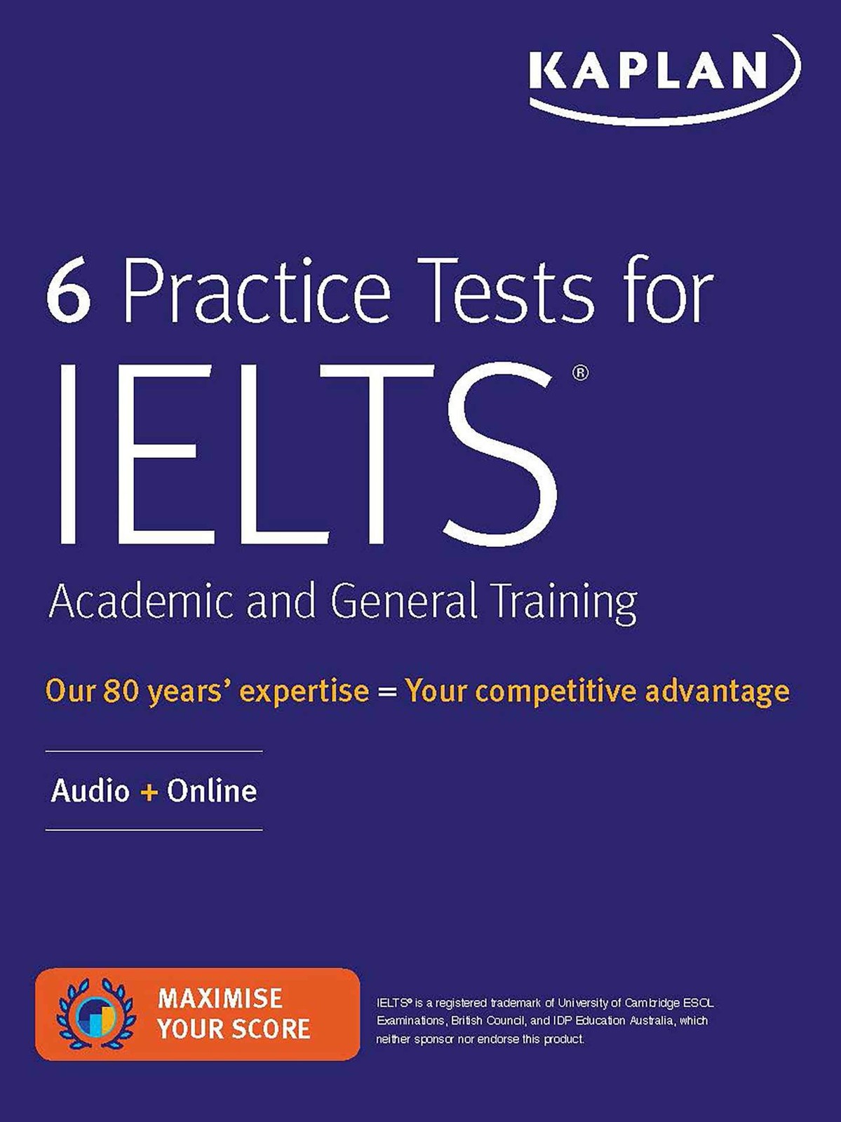6 Practice Tests for IELTS Academic and General Training: Audio + Online (Ka…